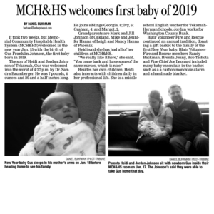 MCH&HS first baby