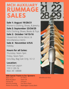 MCH&HS Rummage Sale